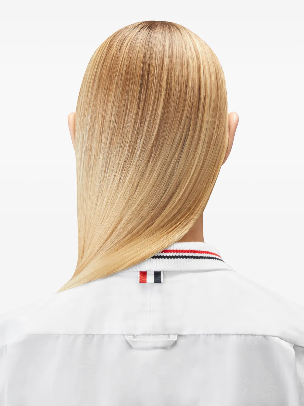 Thom Browne Solid popeline blousejurk met strik Wit