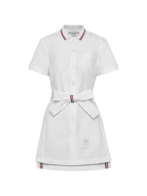 Thom Browne Kurzes Popelinekleid mit Schleife