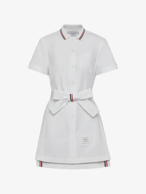 Thom Browne vestido camisero con moño