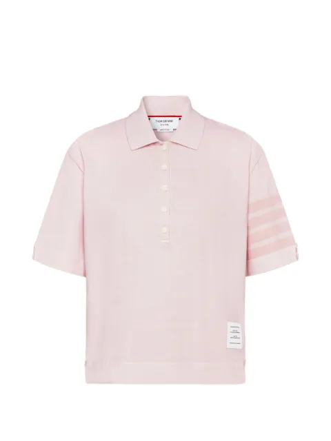 Thom Browne overdyed 4-Bar jersey polo