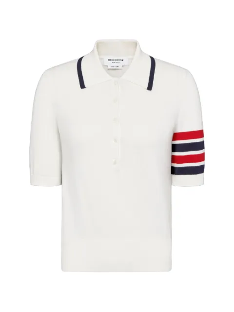 Thom Browne Hector intarsia 4-Bar jersey stitch polo