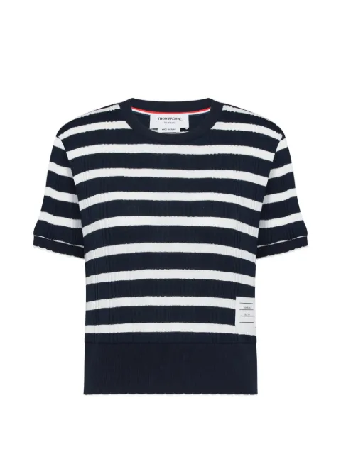Thom Browne playera con bordes festoneados