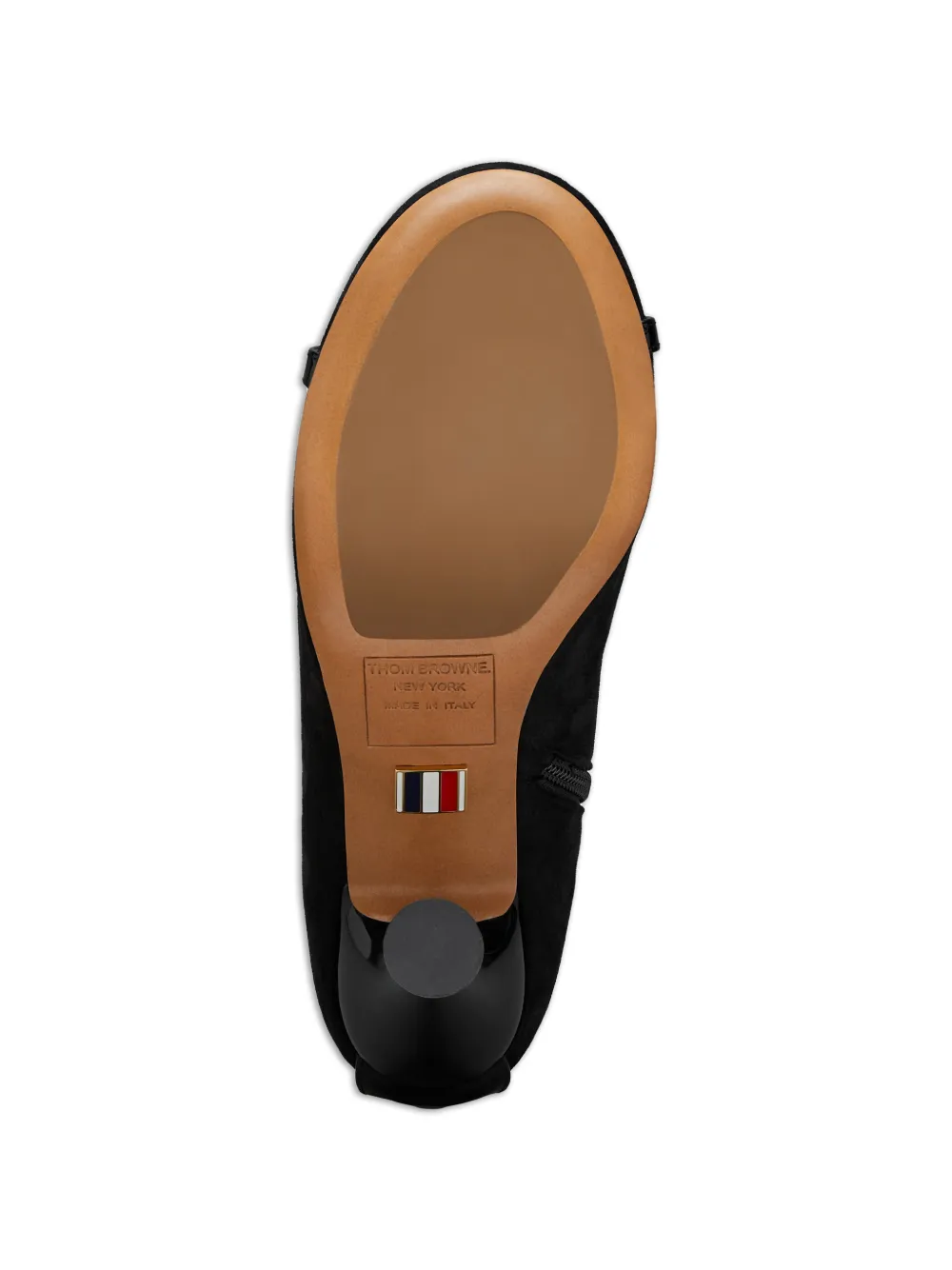 Thom Browne Enkellaarzen met vier strepen Zwart