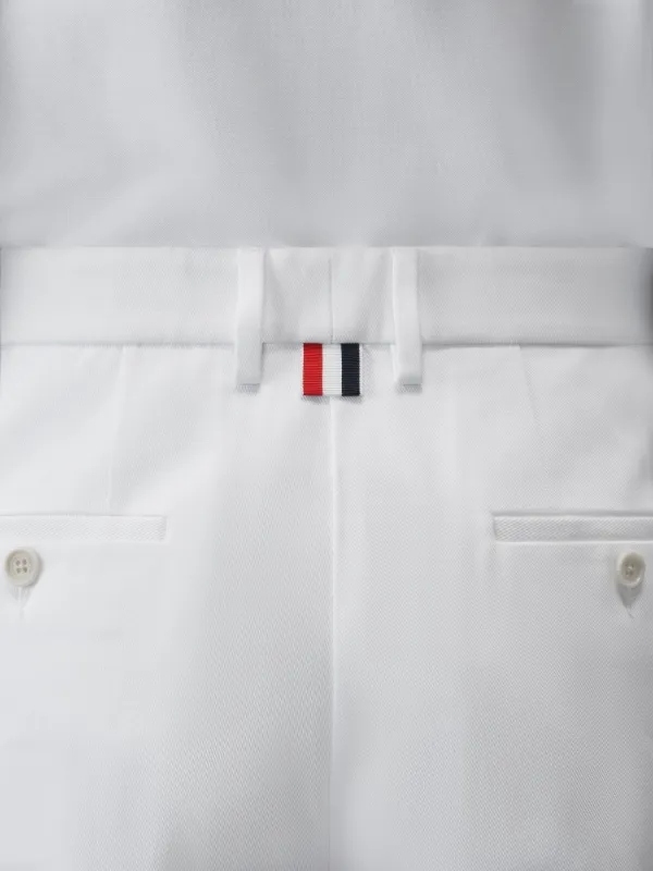 Thom Browne ギャバジン チノパンツ | ホワイト | FARFETCH JP