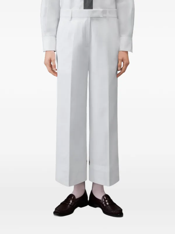 Thom Browne ギャバジン チノパンツ | ホワイト | FARFETCH JP