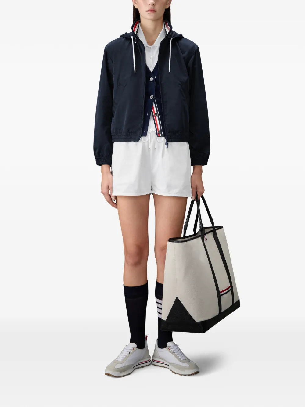 Thom Browne Nylon Tech trainingsjack Blauw