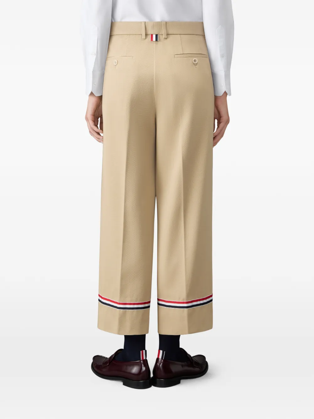 Thom Browne Katoenen gabardine chino Beige