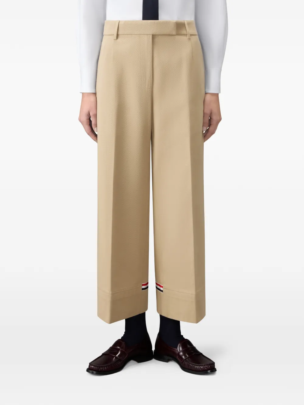 Thom Browne Katoenen gabardine chino Beige