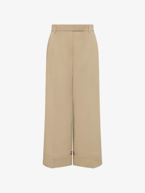 Thom Browne pantalones chino de gabardina de algodón