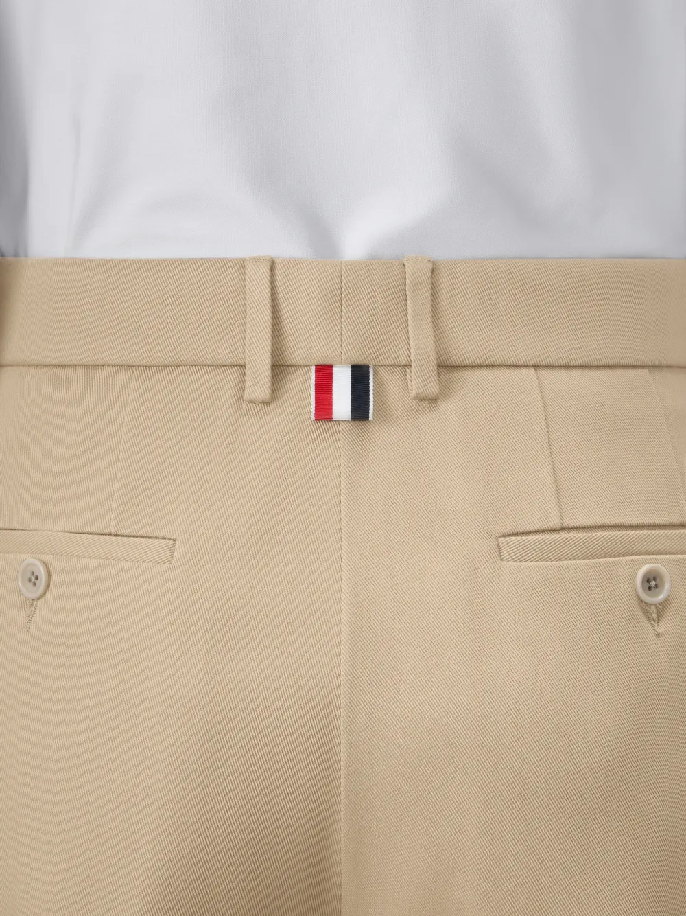 Thom Browne Katoenen gabardine chino Beige