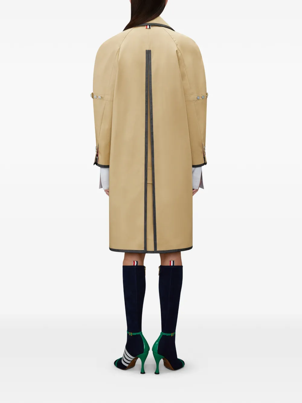 Thom Browne Raglan jas Beige