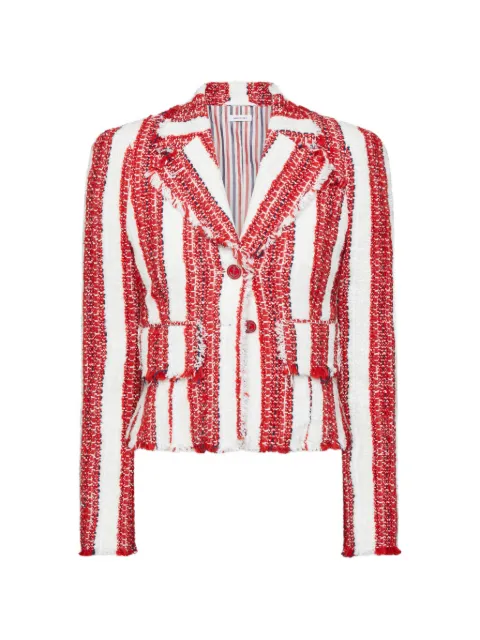 Thom Browne chaqueta con bordes deshilachados
