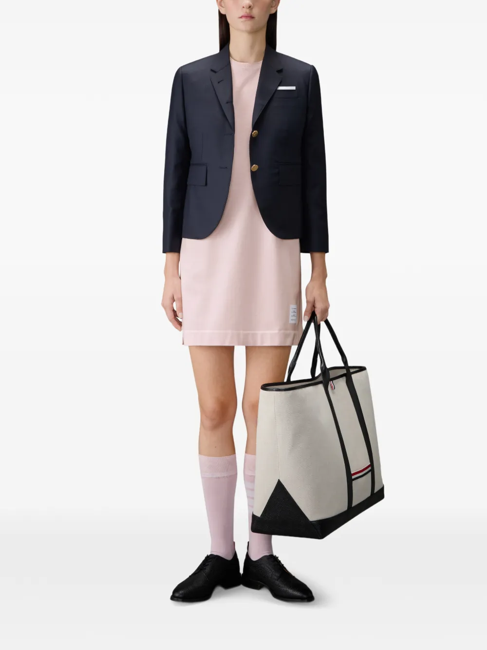 Thom Browne 4-Bar jersey T-shirtjurk Roze