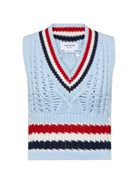 Thom Browne chaleco RWB a rayas