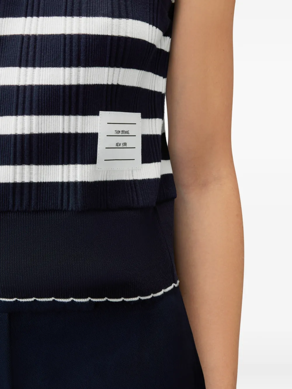 Thom Browne Gestreept poloshirt Blauw