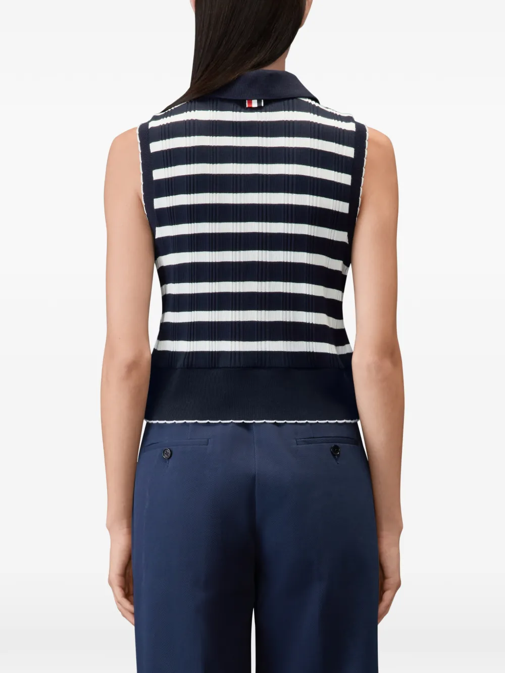 Thom Browne Gestreept poloshirt Blauw