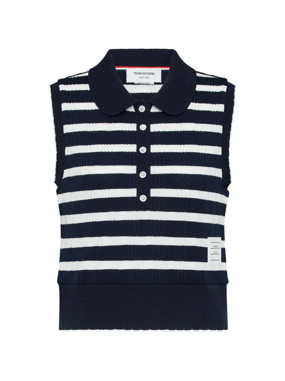Thom Browne Polo a righe - Blu