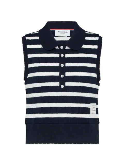 Thom Browne playera tipo polo con motivo de rayas