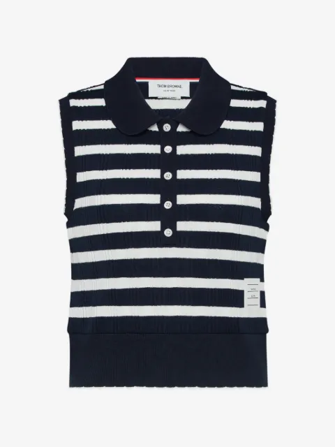 Thom Browne ストライプ ポロシャツ