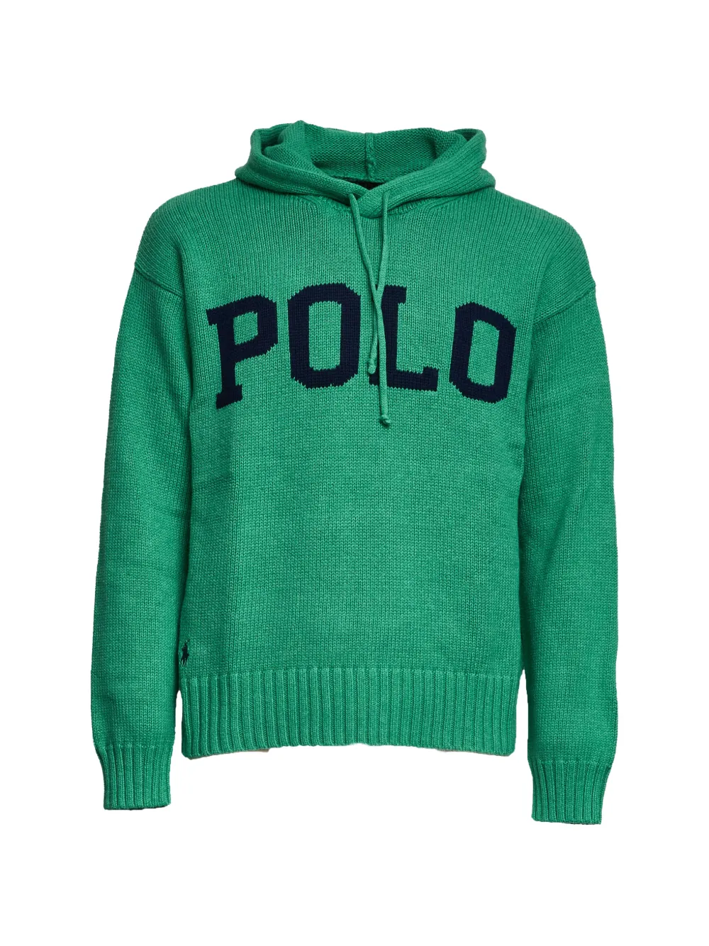 Polo Ralph Lauren intarsia knitted hoodie - Grün