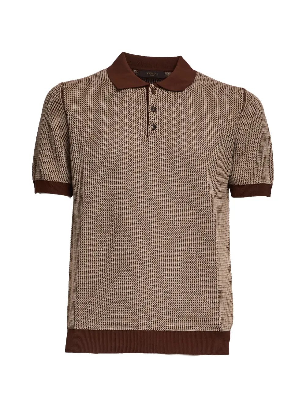Zanone contrast polo shirt - Marrone