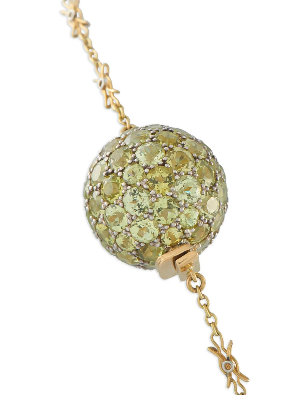 Multi-Stone Orb-Embellished Necklace