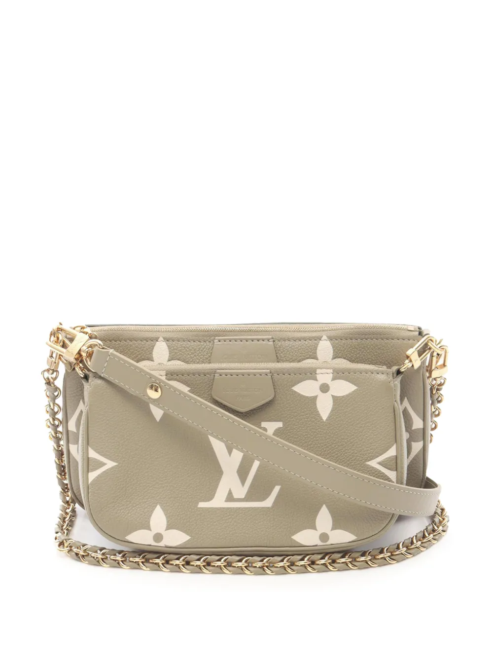 Louis Vuitton Pre-Owned 2021-2026 Monogram Giant Empreinte Bicolor Multi Pochette Accessoires Umhängetasche - Braun