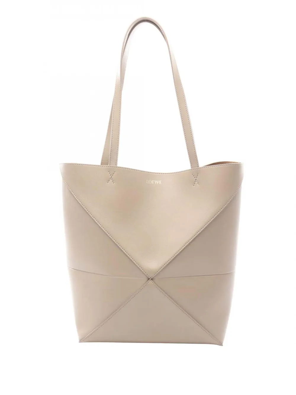 Loewe Pre-Owned 2010-2026 Medium Calfskin Puzzle Fold tote bag - Marrone