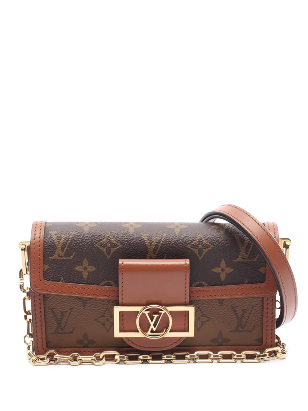 Louis Vuitton Pre-Owned 2010-2026 Reverse Dauphine East West Satchel-Tasche mit Monogramm - Braun