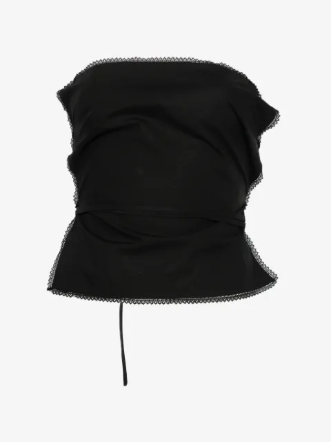 MSGM توب برباط وأطراف دانتيل