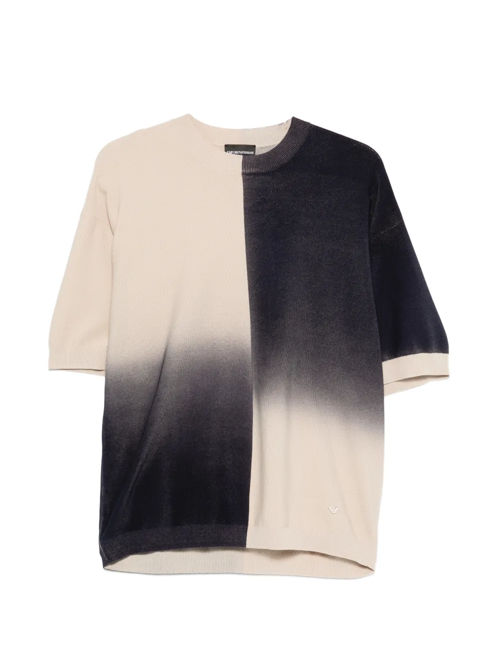 Emporio Armani colourblock short-sleeve T-shirt - Nude