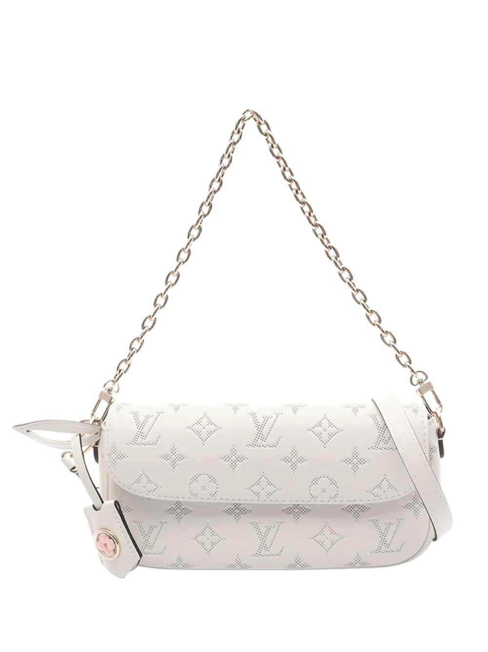 Louis Vuitton Pre-Owned 2010-2026 Monogram Perforated Leather Ivy Wallet on Chain satchel - Bianco