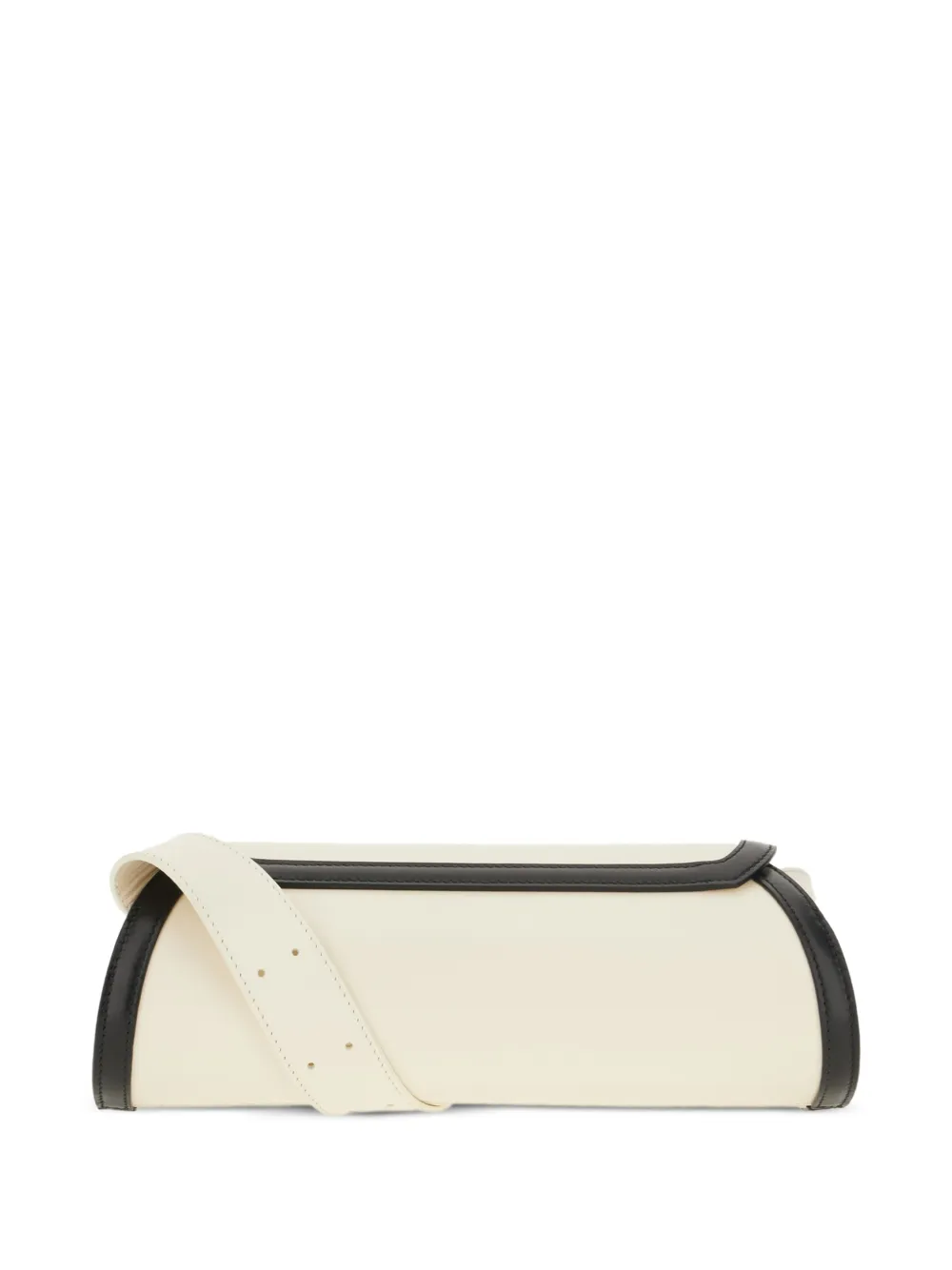 Jil Sander Schoudertas met contrasterende afwerking Beige