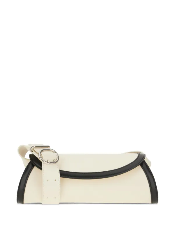 Jil Sander Contrast-trim Shoulder Bag in Neutrals
