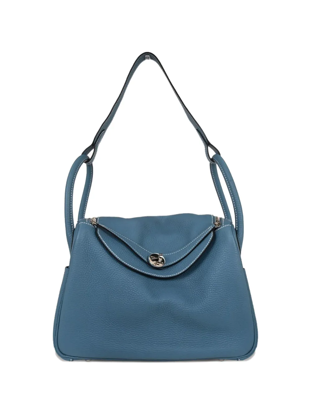Hermès Pre-Owned Borsa a spalla Lindy 30 in pelle 2012 - Blu