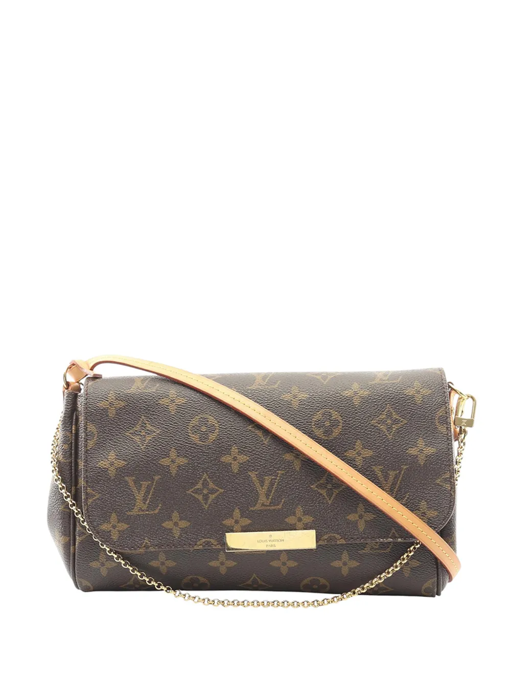 Louis Vuitton Pre-Owned Borsa a tracolla Favorite MM con monogramma 2015 - Marrone
