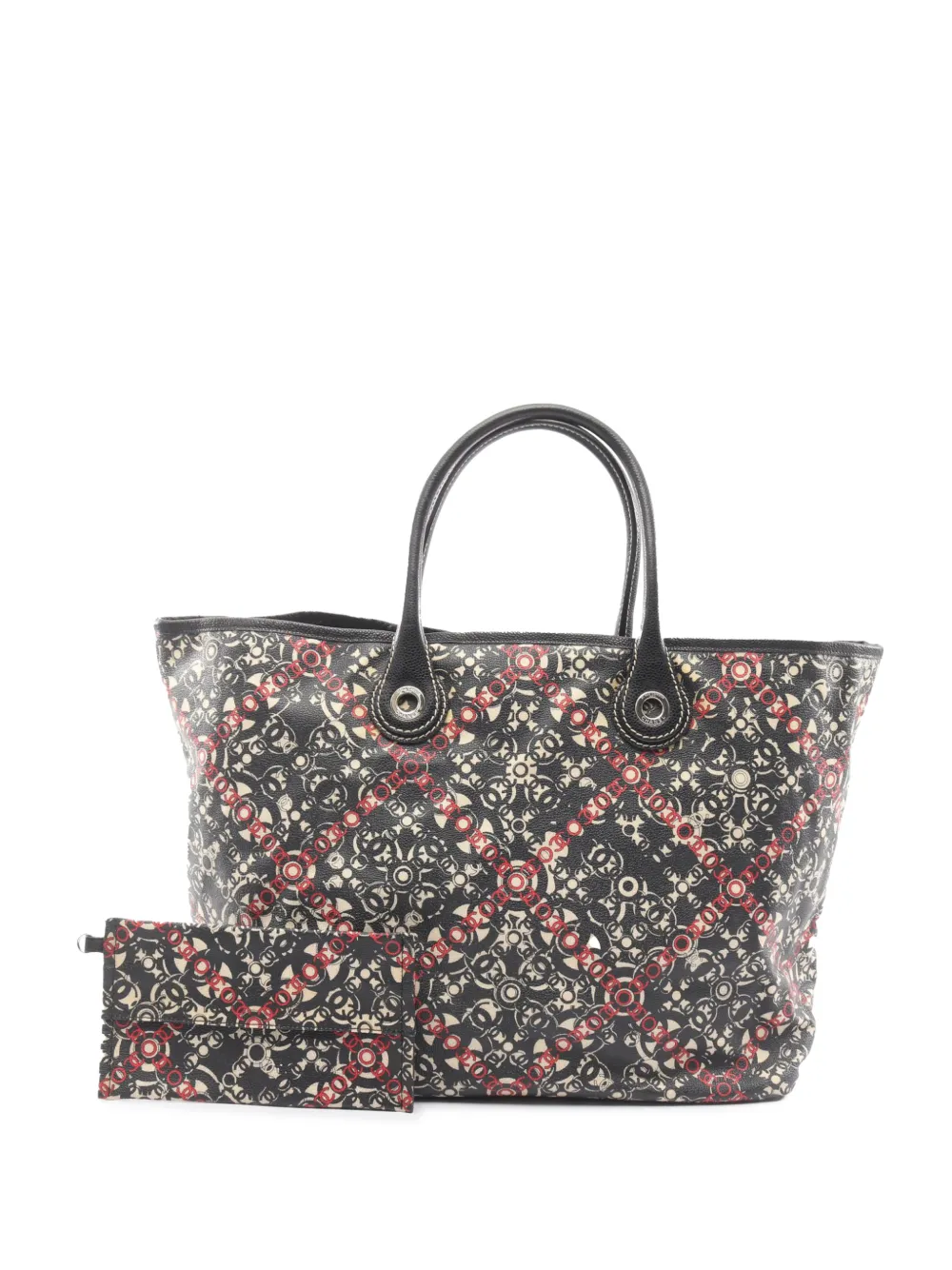 CHANEL Pre-Owned 2006-2008 Coated Canvas CC tote bag - Nero