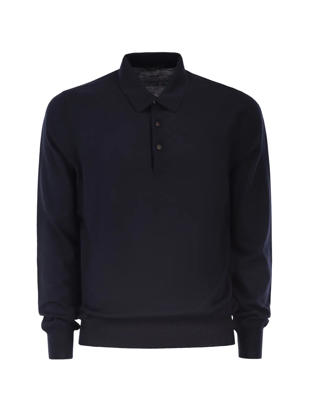 Kiton long-sleeve polo shirt - Blu