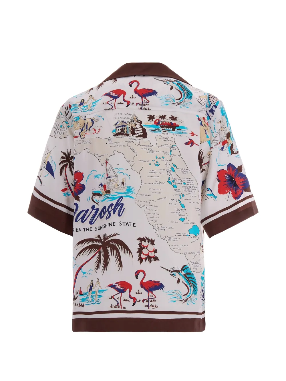  P.a.r.o.s.h. Printed Shirt - Neutrals 