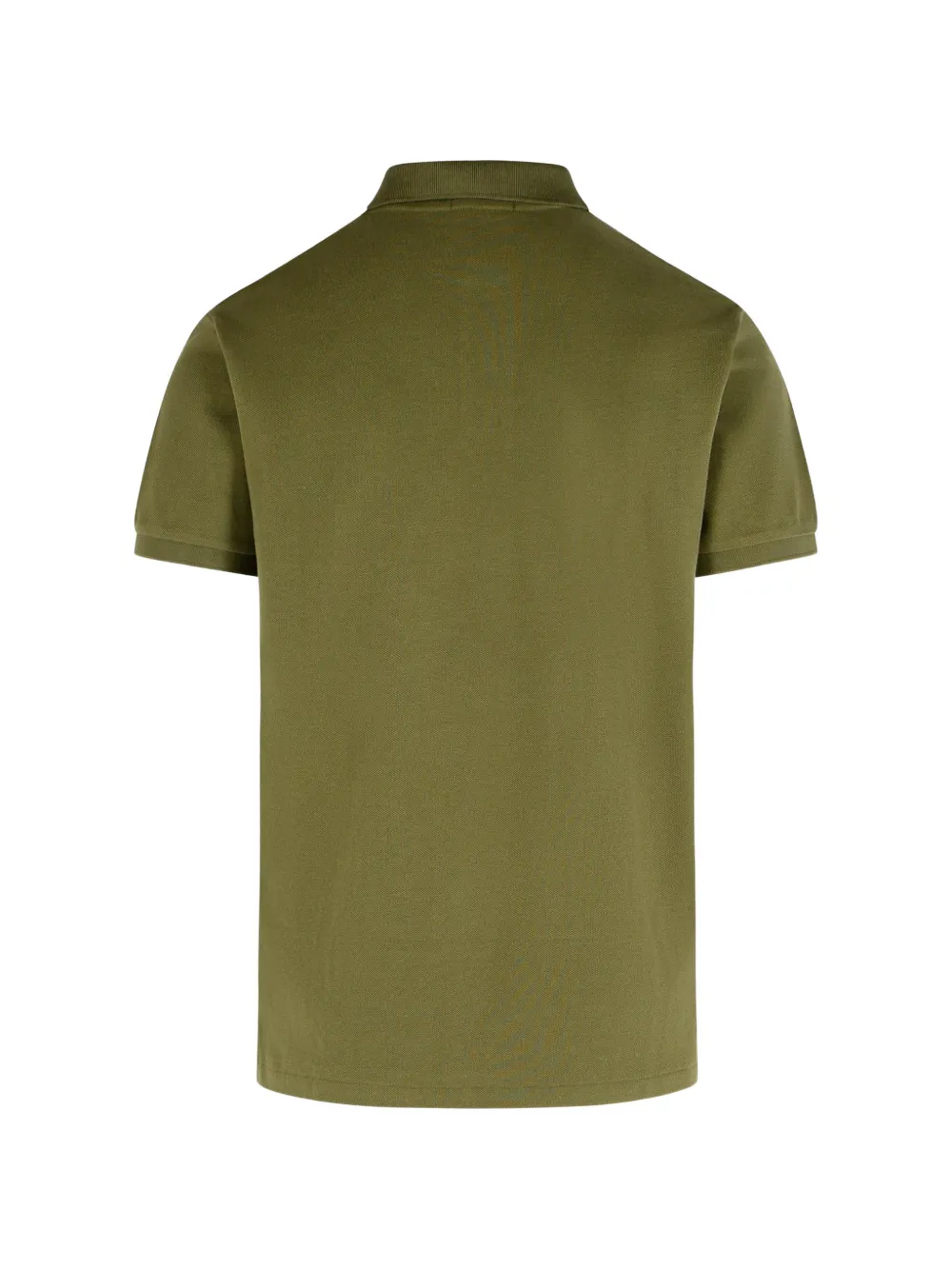 ribbed logo embroidery polo shirt