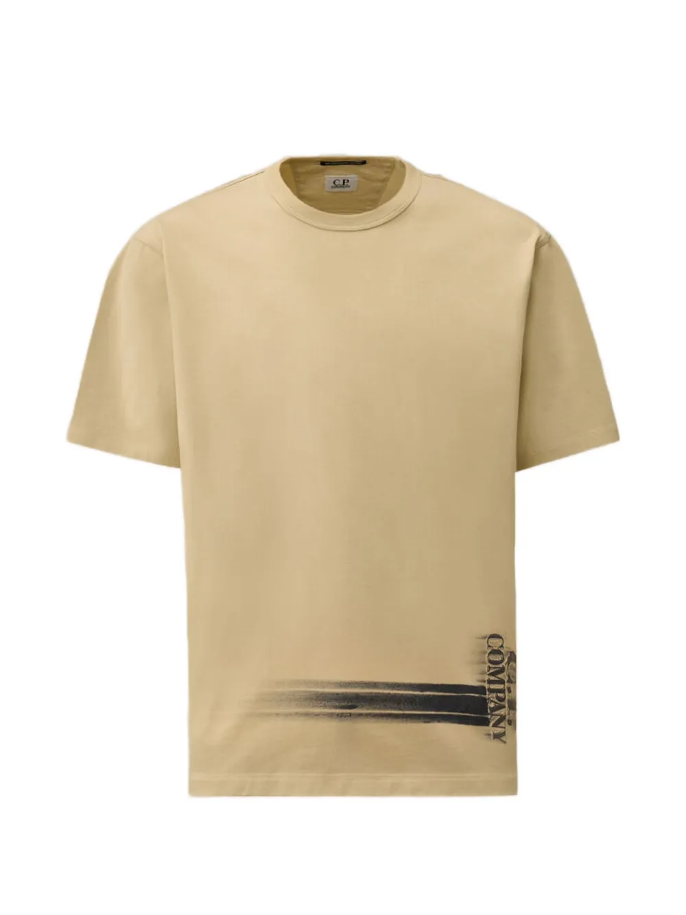 C.P. Company ribbed-neck graphic T-shirt - Toni neutri