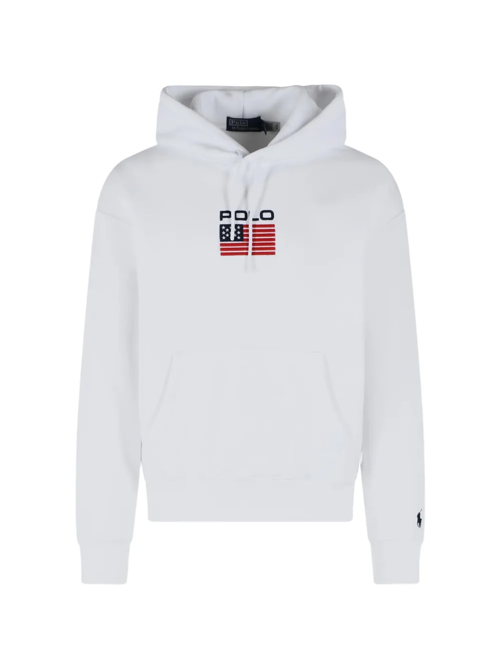 Polo Ralph Lauren drawstring logo hoodie - Bianco
