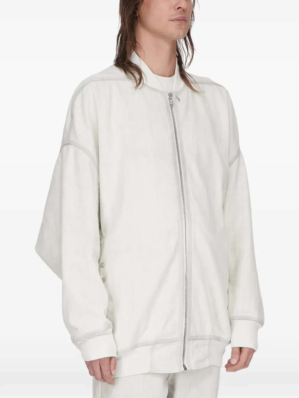 Rick Owens DRKSHDW Temple Jumbo Flight bomberjack Wit