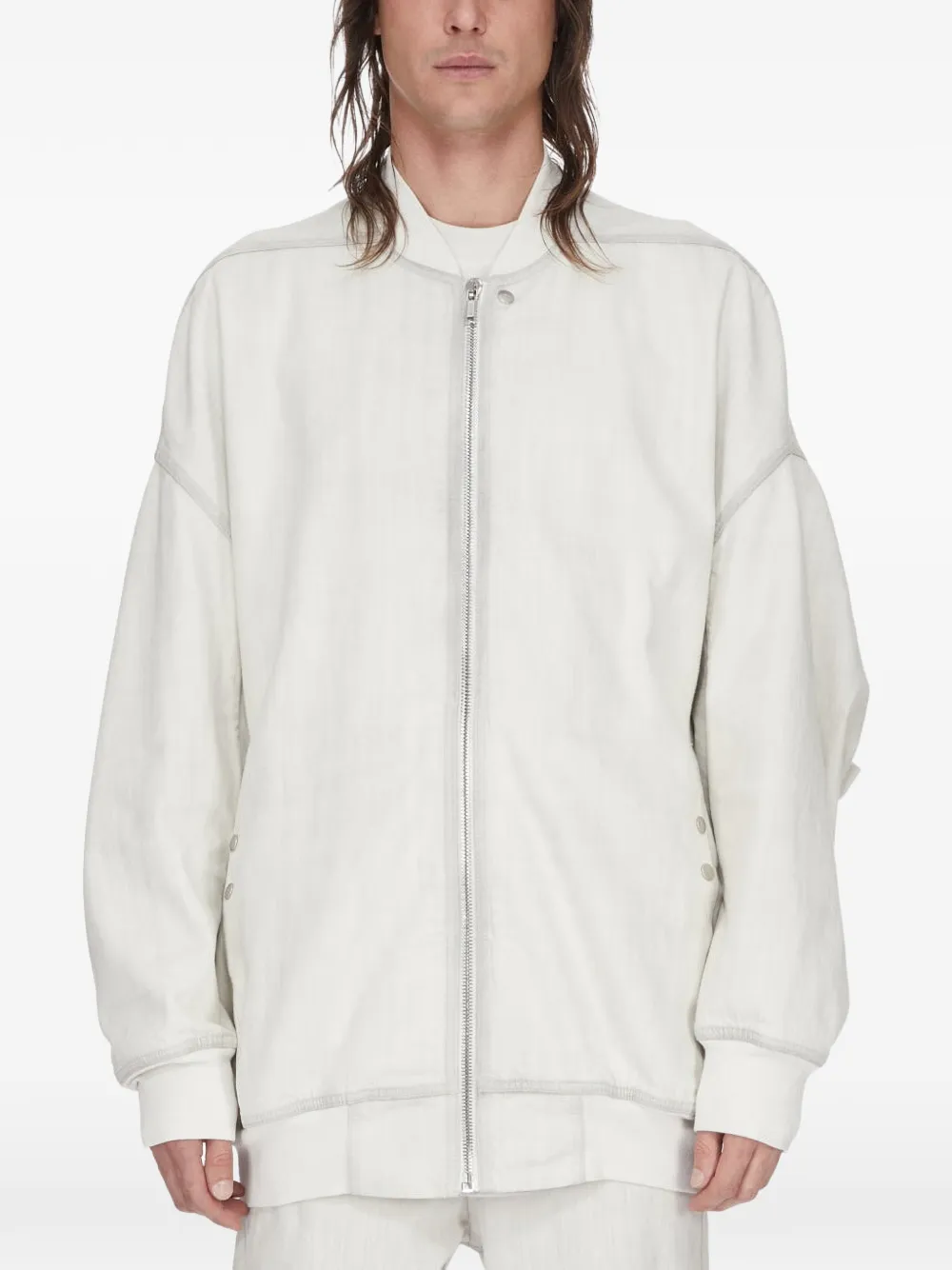 Rick Owens DRKSHDW Temple Jumbo Flight bomberjack Wit