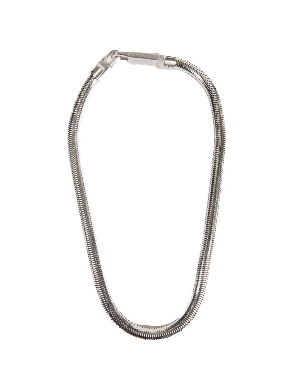 Rick Owens snake necklace - Argento