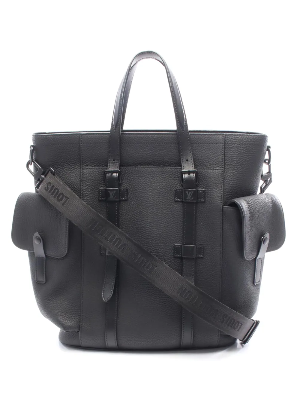 Louis Vuitton Pre-Owned 2010-2026 Grained Leather Cristopher tote bag - Nero