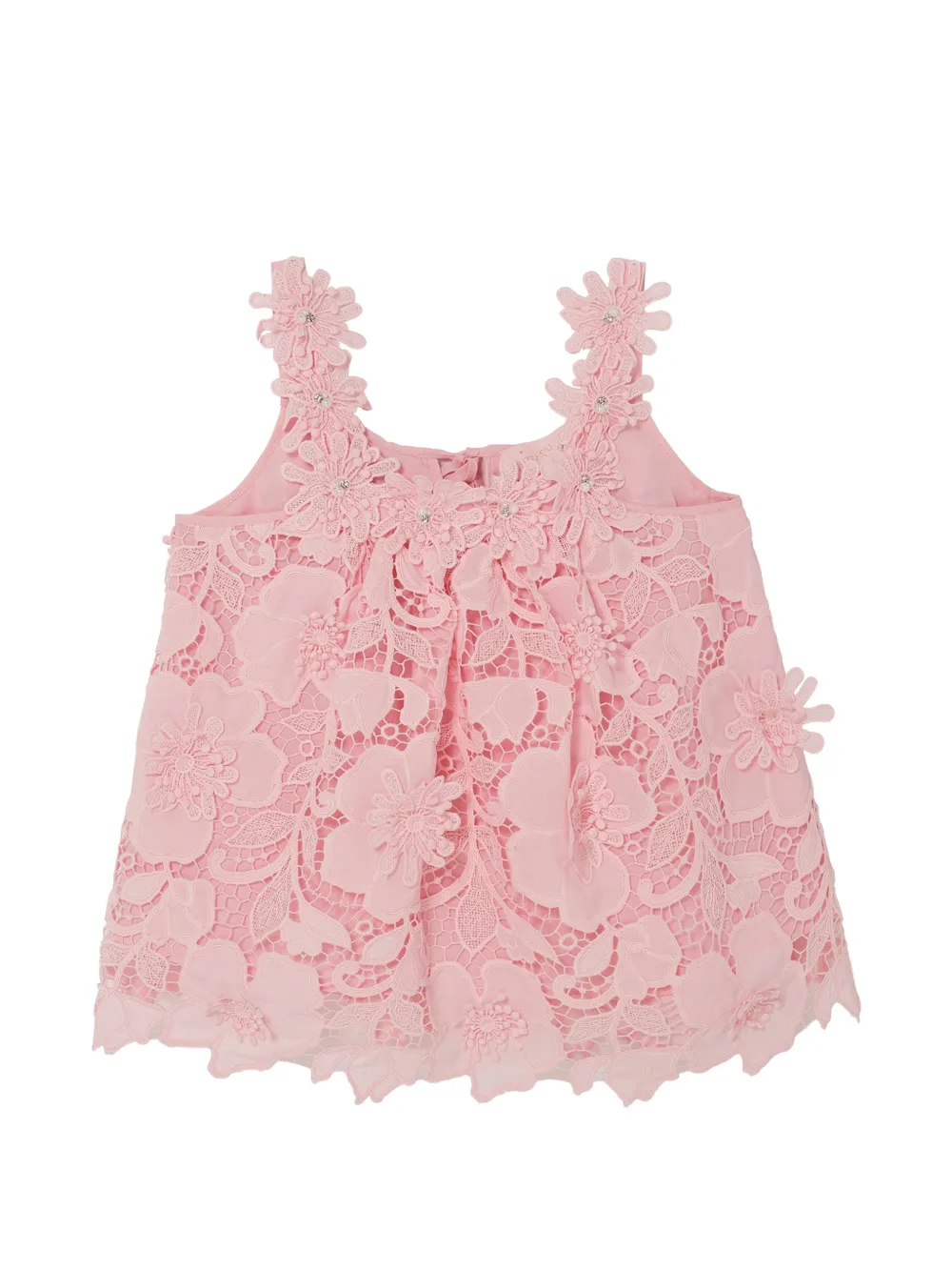 Tutu Du Monde Riviera top met bloemenkant Roze