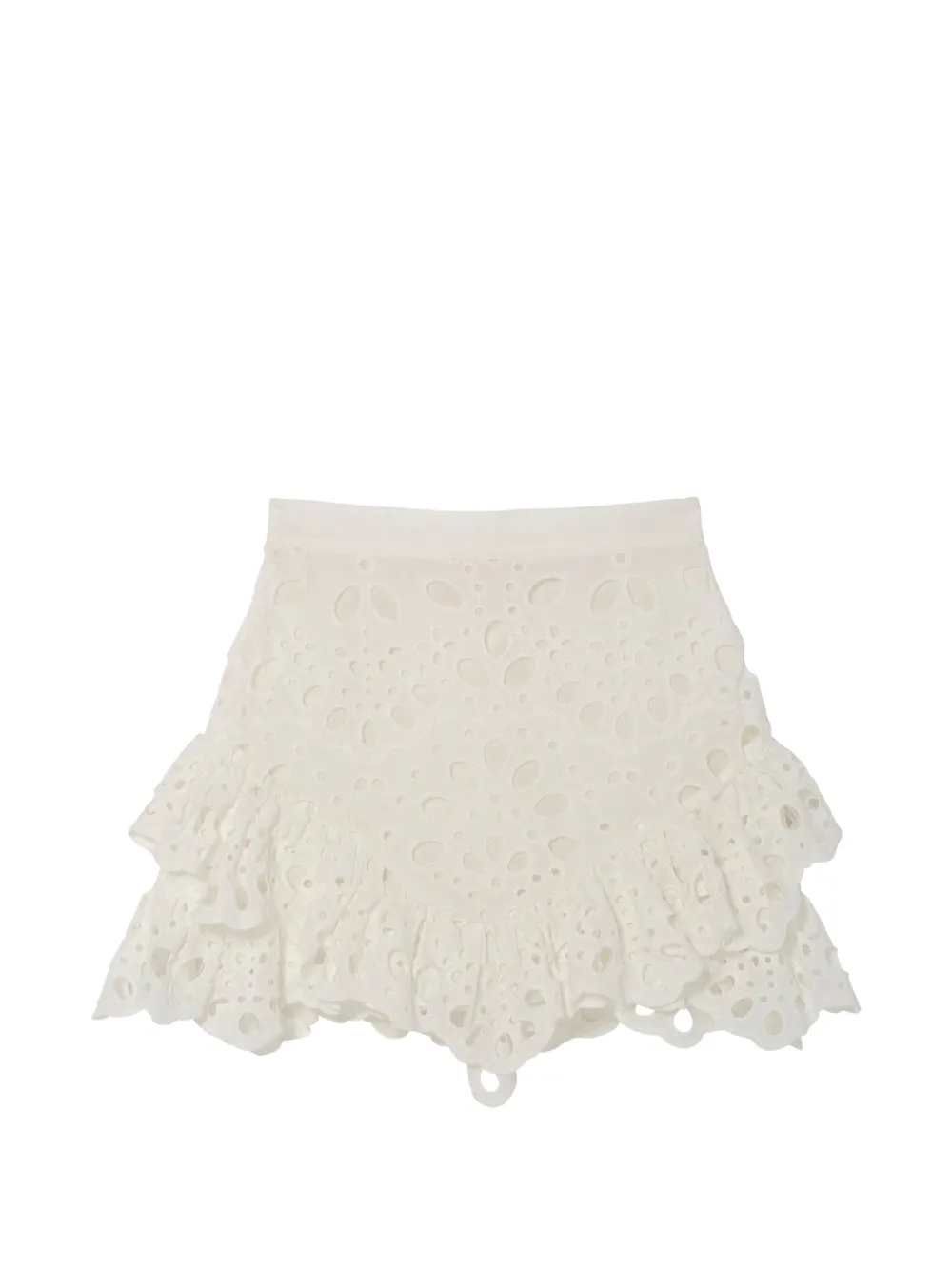 Tutu Du Monde La Croisette ruffled broderie skirt - Bianco