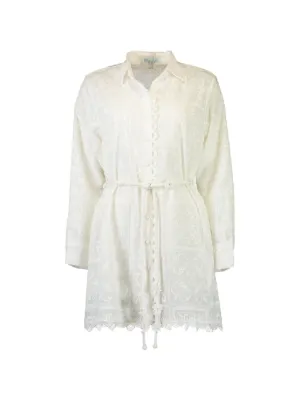 sachin and babi light blue dress BLUE EMBROIDERED DENIM MINI DRESS – Catalina Puerto Rico main image 1