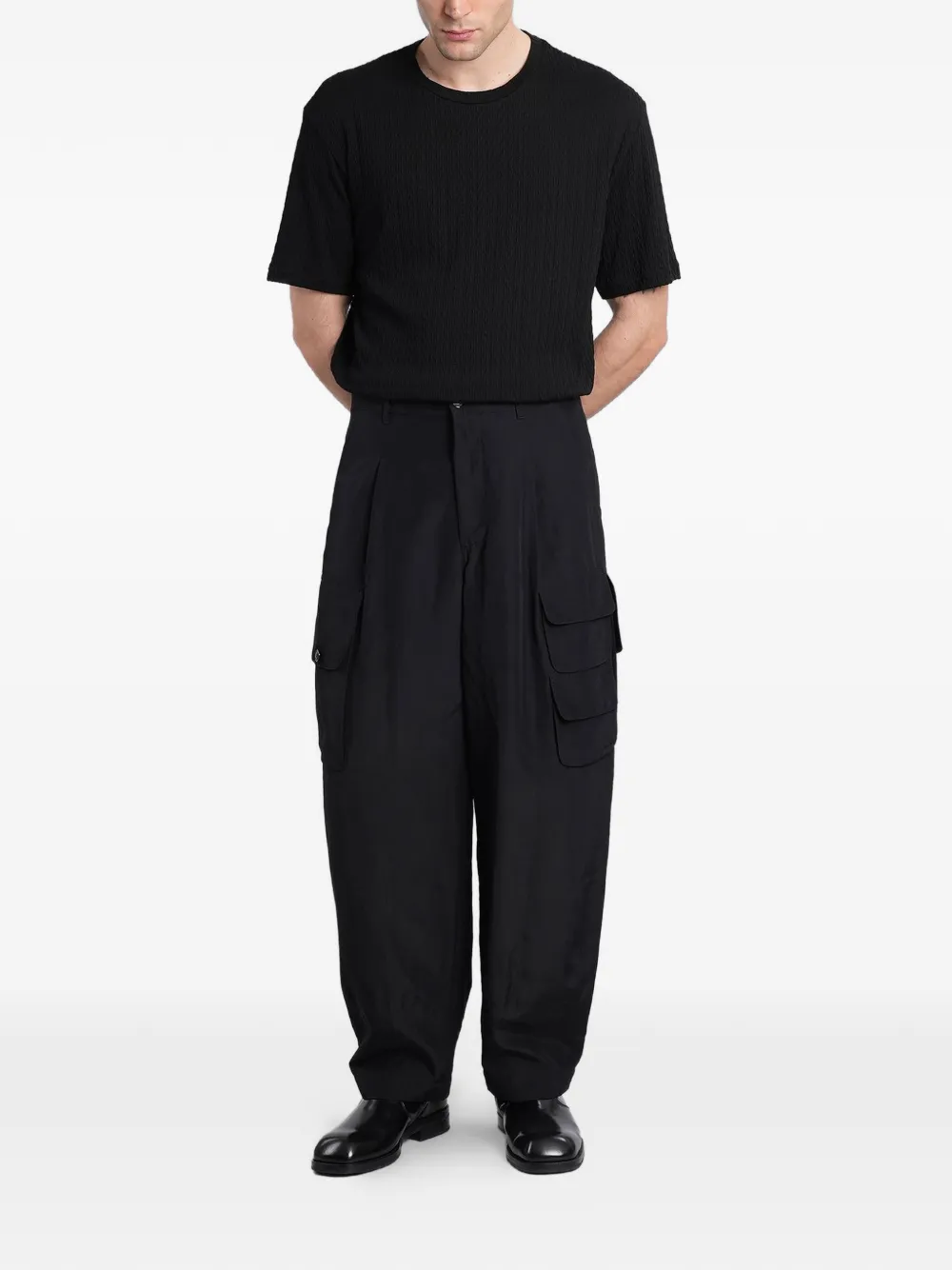 Giorgio Armani 텍스처 티셔츠 | 티셔츠